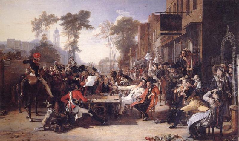 Sir David Wilkie Chelsea Pensioners Reading the Gazette of the Battle of Waterloo France oil painting art